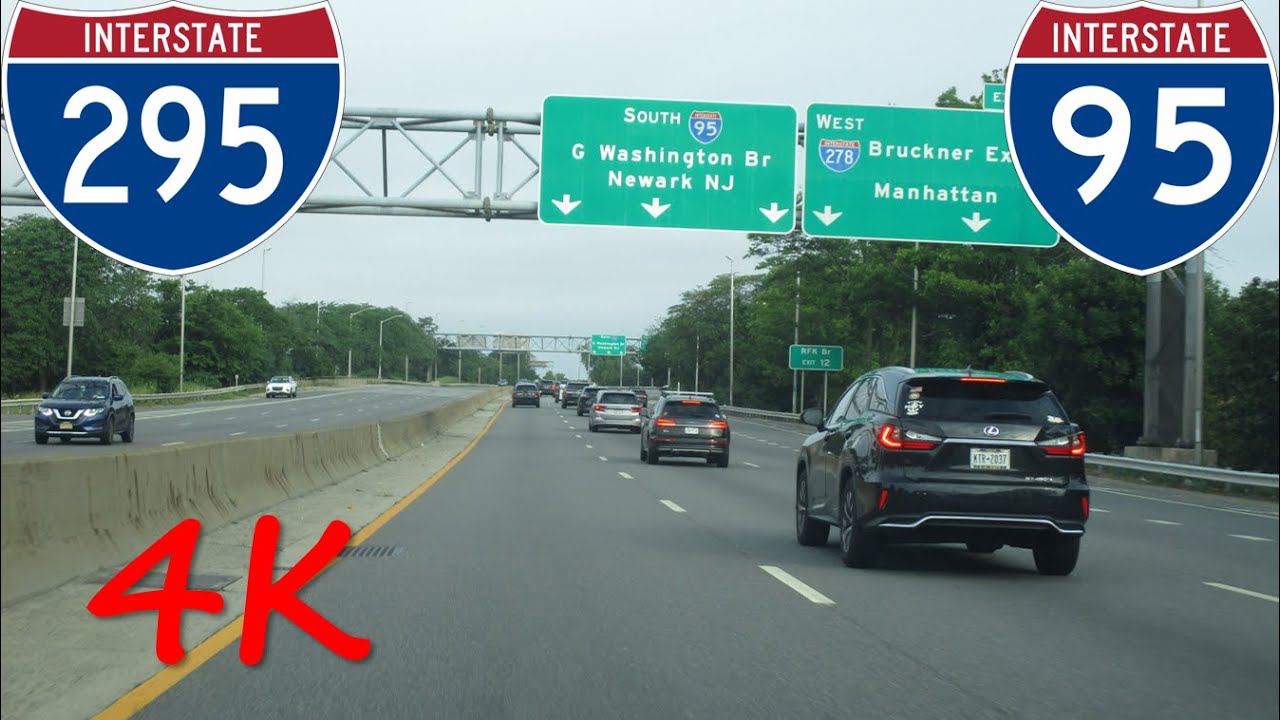 ⁴ᴷ Cross Bronx Expressway (Interstates 295 & 95) westbound [4K VIDEO]