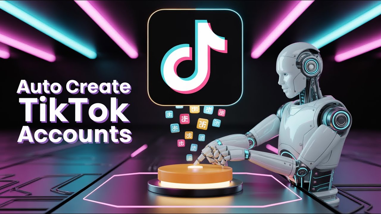 Auto Tiktok Account Create Bot - Bulk  Tiktok Account Create