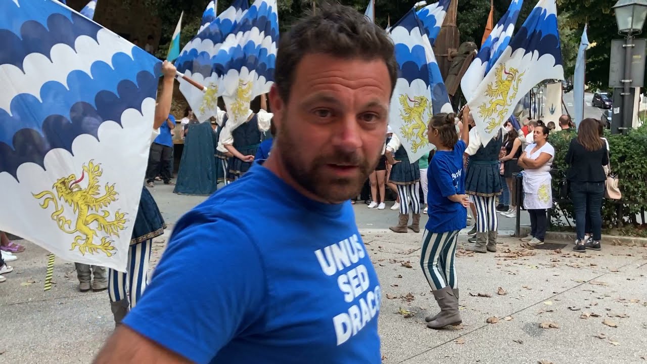 Emozioni Portanuova 1155. Bandiere bianco azzurre, tamburi e chiarine nostro simbolo di ripartenza