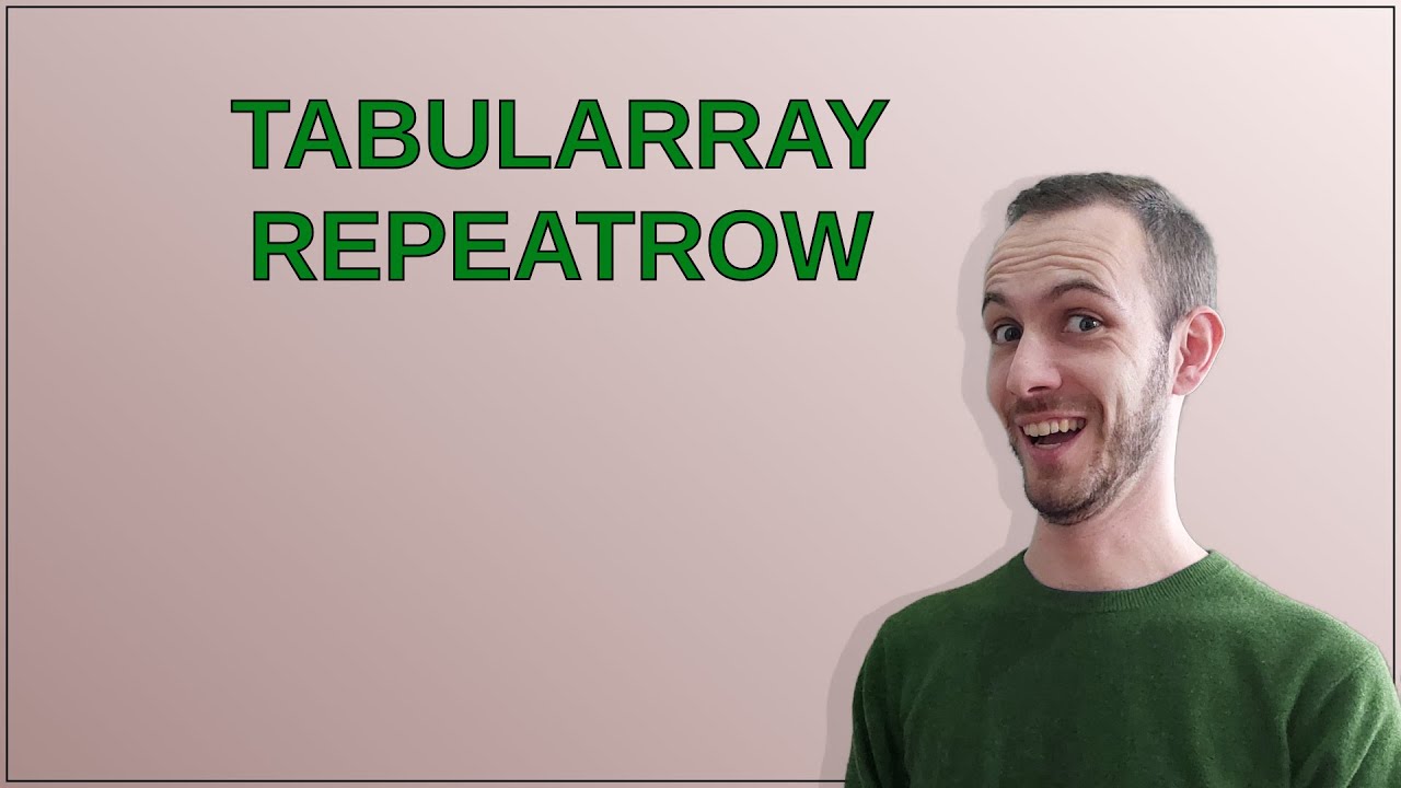 Tex: tabularray repeatrow