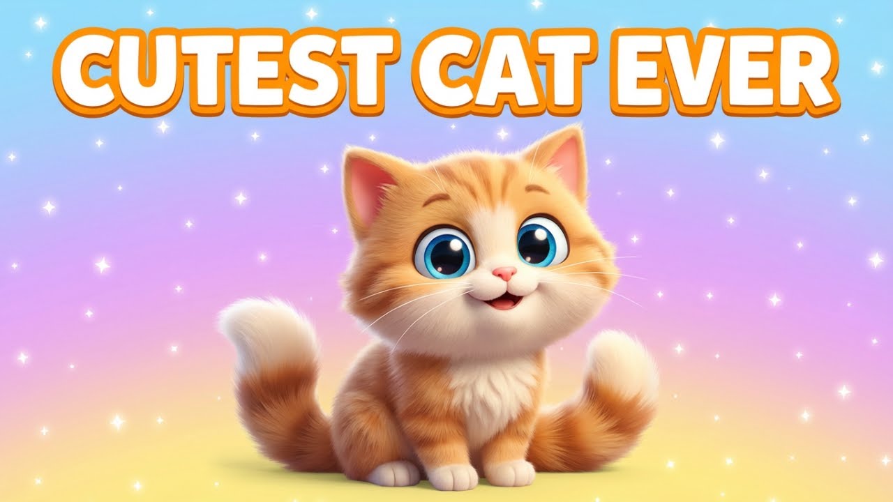 “Little Cat 🐱 | Cute Cartoon Poem for Kids | Nursery Rhymes & Bedtime Fun”