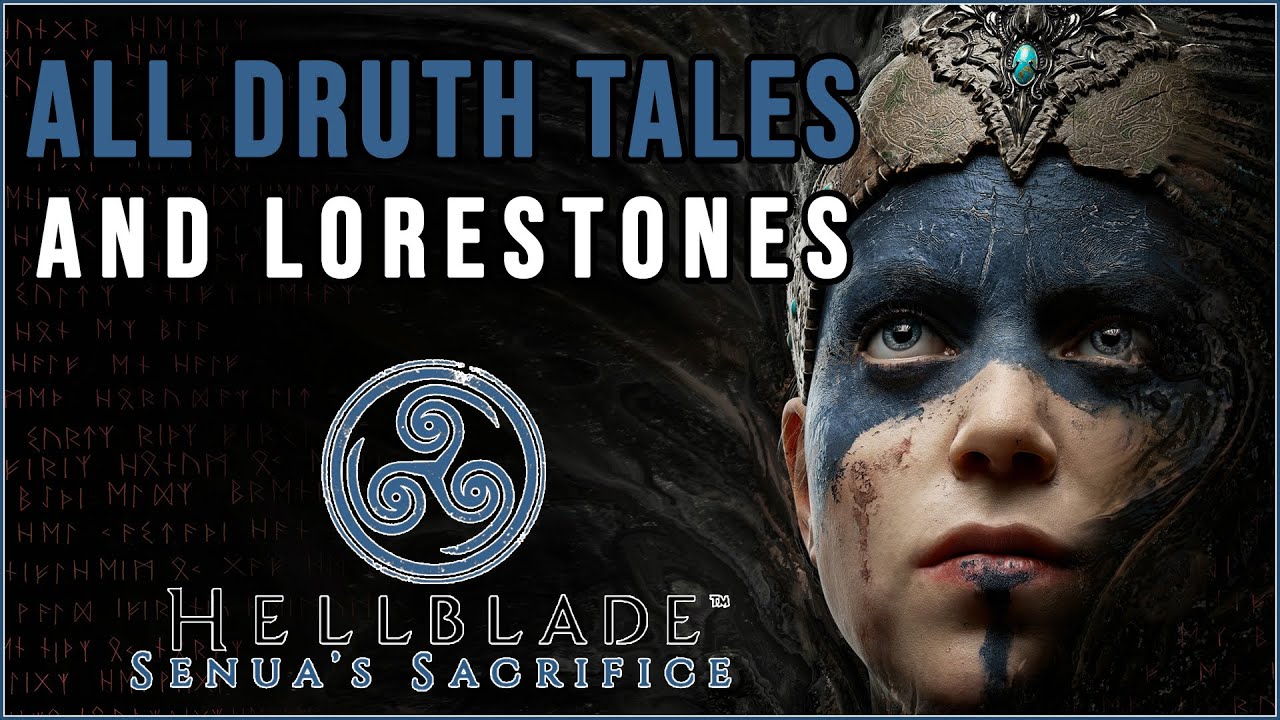 Hellblade: Senua's Sacrifice - All Lorestone Stories and Druth Tales (No Commentary)