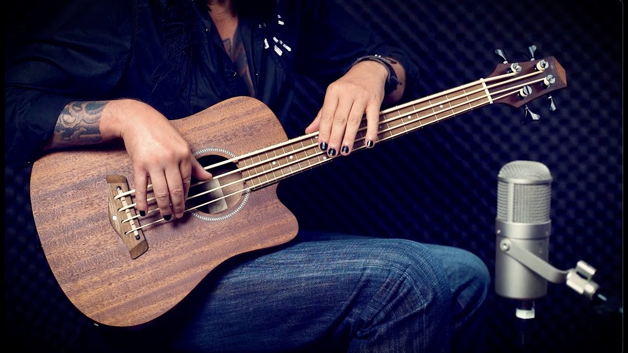 groove study: ROCK (orig. arrangement, incl. standard notation) - GoldTone MicroBass fretless, drums