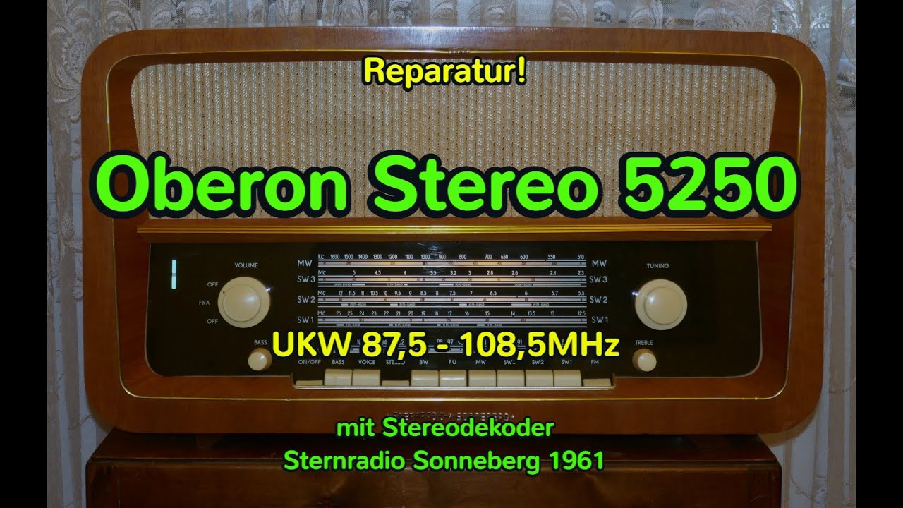 Oberon 5250 Reparatur und Einbau eines Stereodekoders