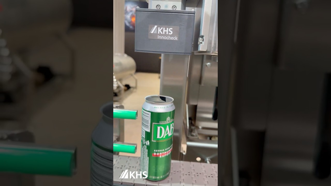 Quality begins long before the actual filling. 🙌 Empty Can #inspection with KHS Innocheck ECI+