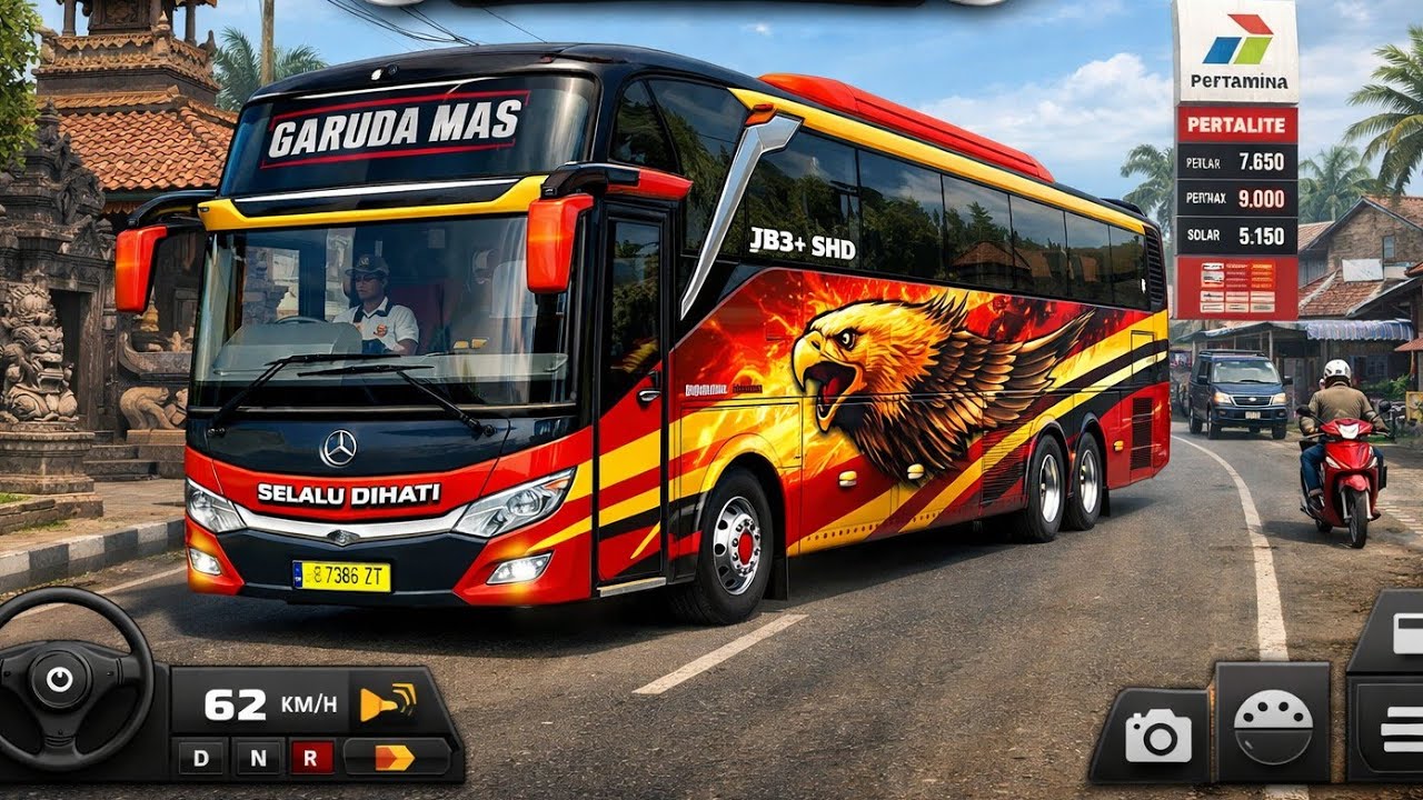 ⚡ स्पीड + कंट्रोल = खतरनाक ड्राइव 😱 | BUS Simulator Indonesia
