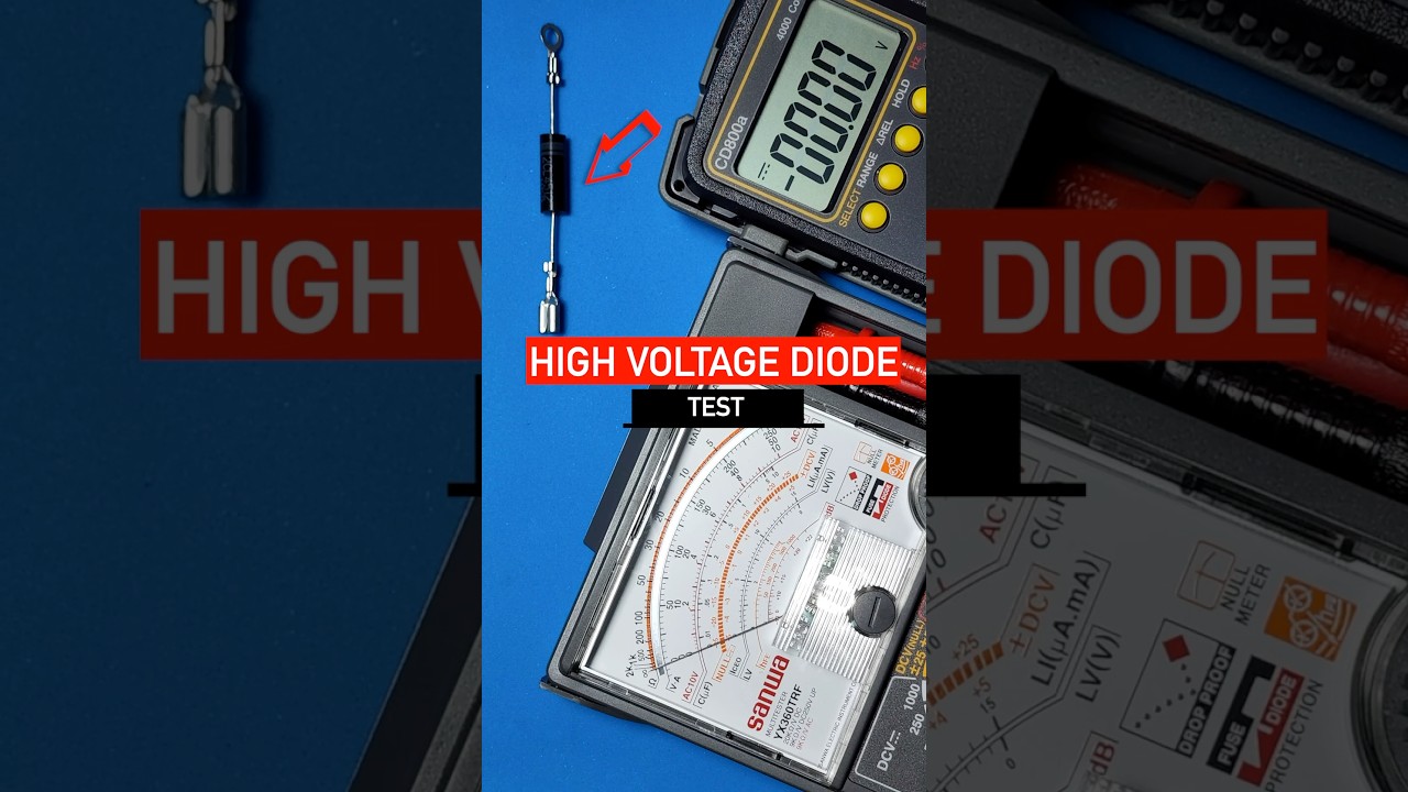 Multimeter Can&rsquo;t Test This HV Diode? Try THIS 9V Trick! 🔋⚡