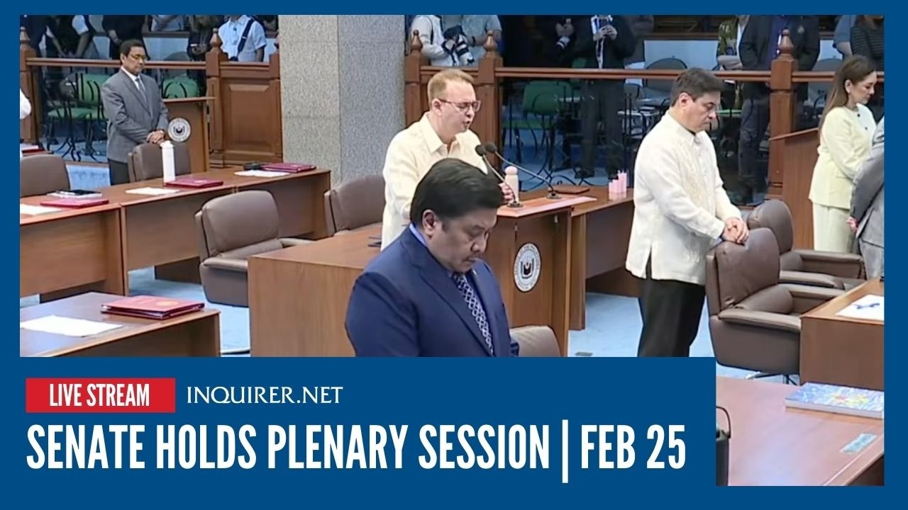 LIVE: Senate holds plenary session | Feb 25