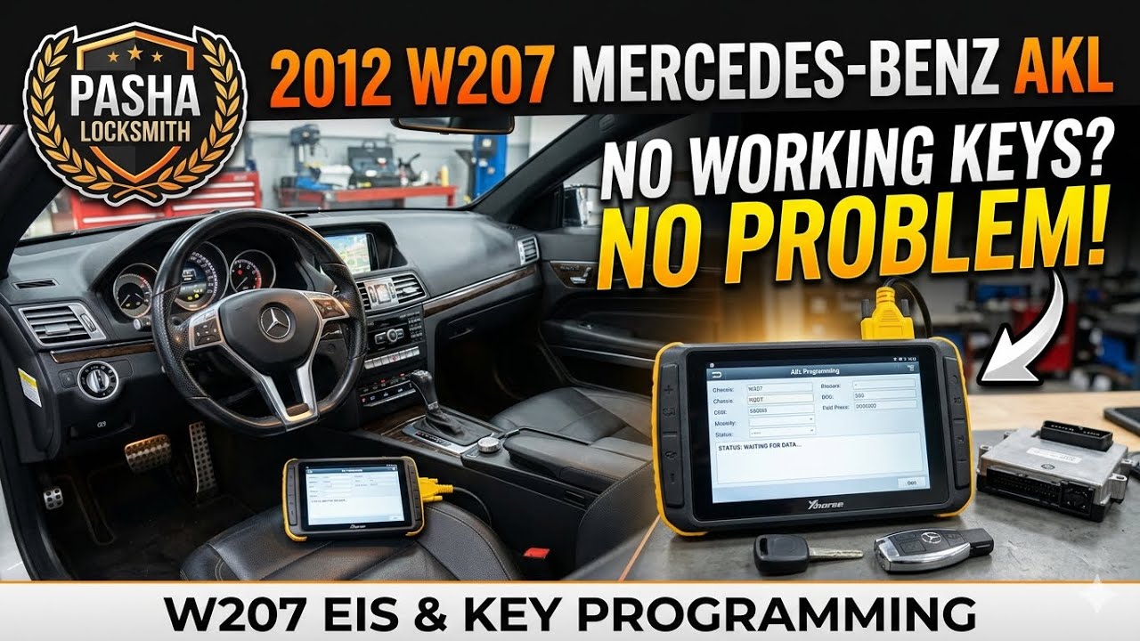 Пошаговое руководство по программированию ключей Mercedes W207 2012 года выпуска 