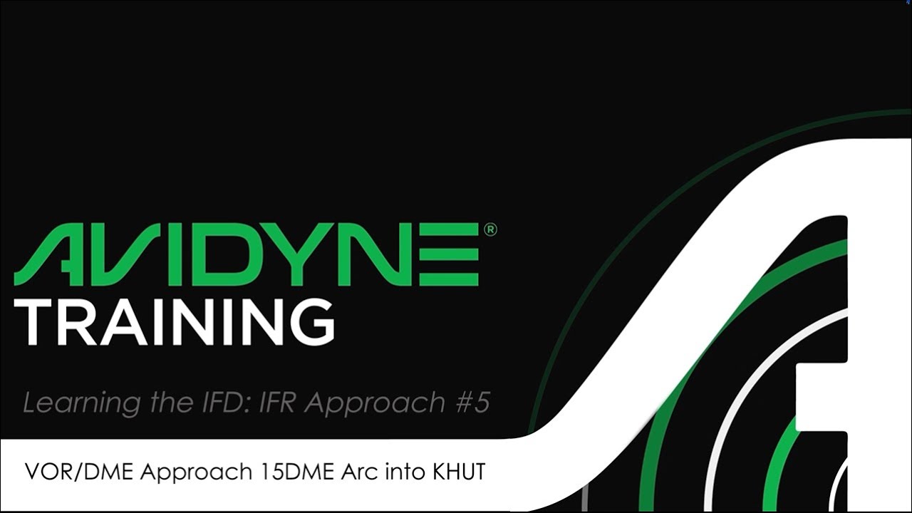 Avidyne IFD Approach #5 - VORDME 15DMEArc into KHUT