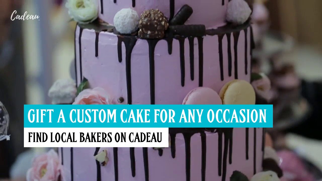 Gift custom cakes with the Cadeau app