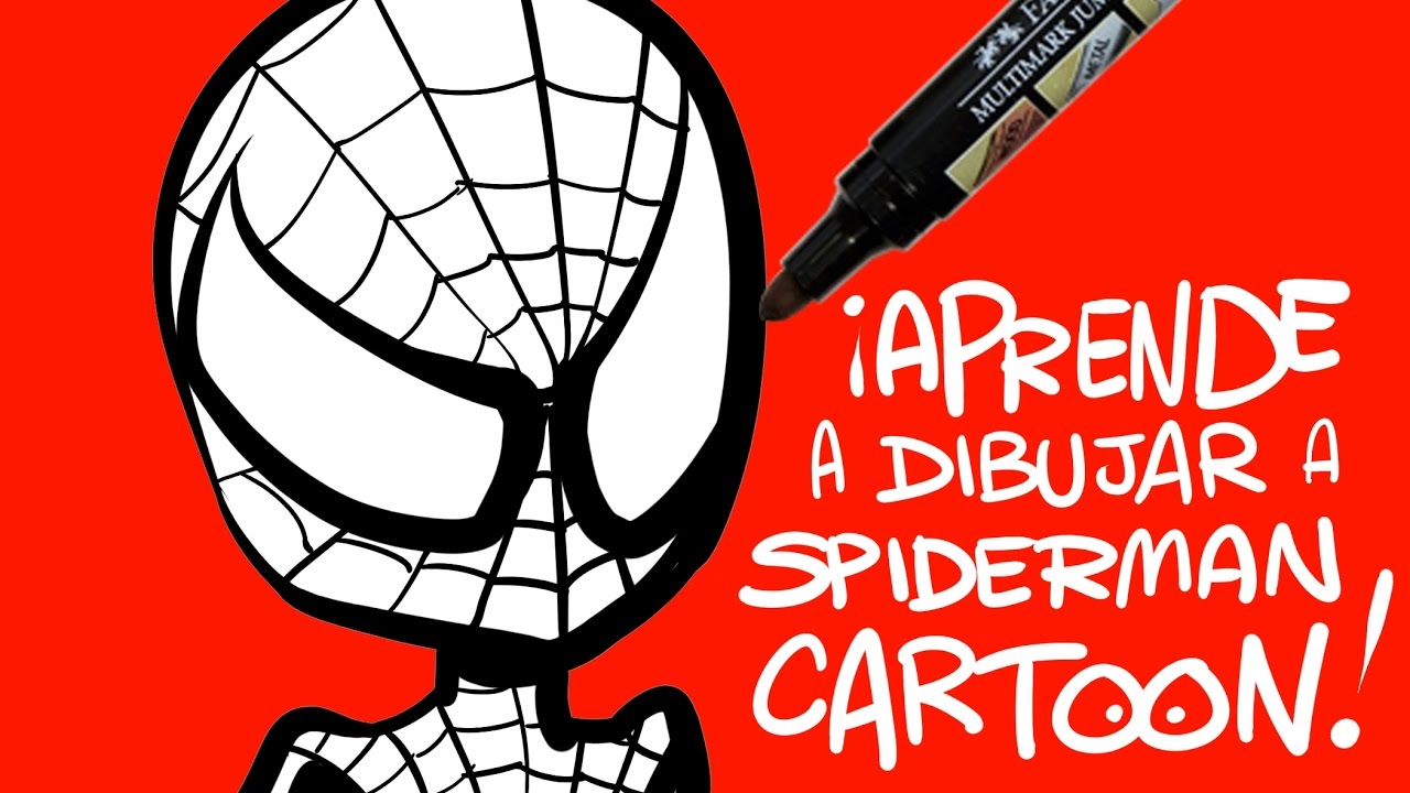 APRENDE A DIBUJAR SPIDERMAN CARTOON CON IVANEVSKY