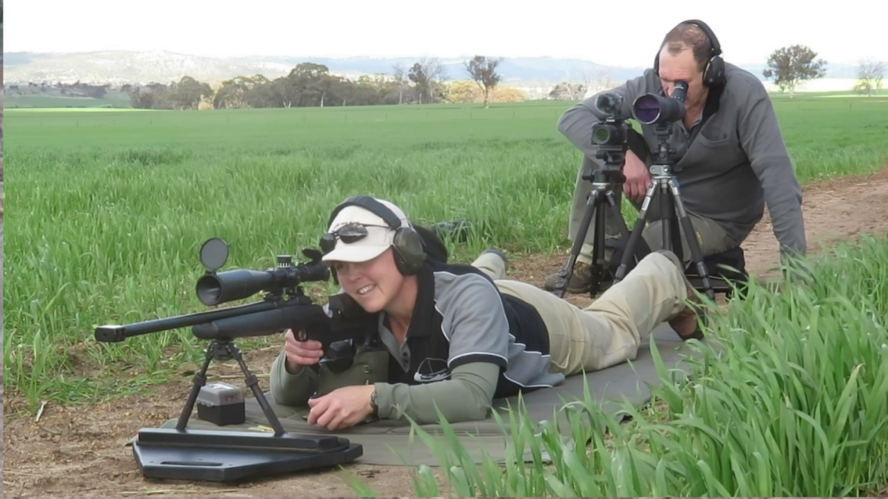 Sam Shooting Eggs at 325 yards (.223 Sako 85)
