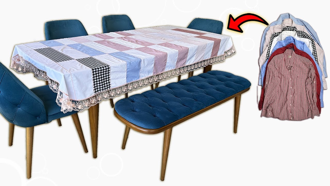 I Made a Amazing and Stylish Tablecloth with Old Shirts! / Recycling /  Ideas