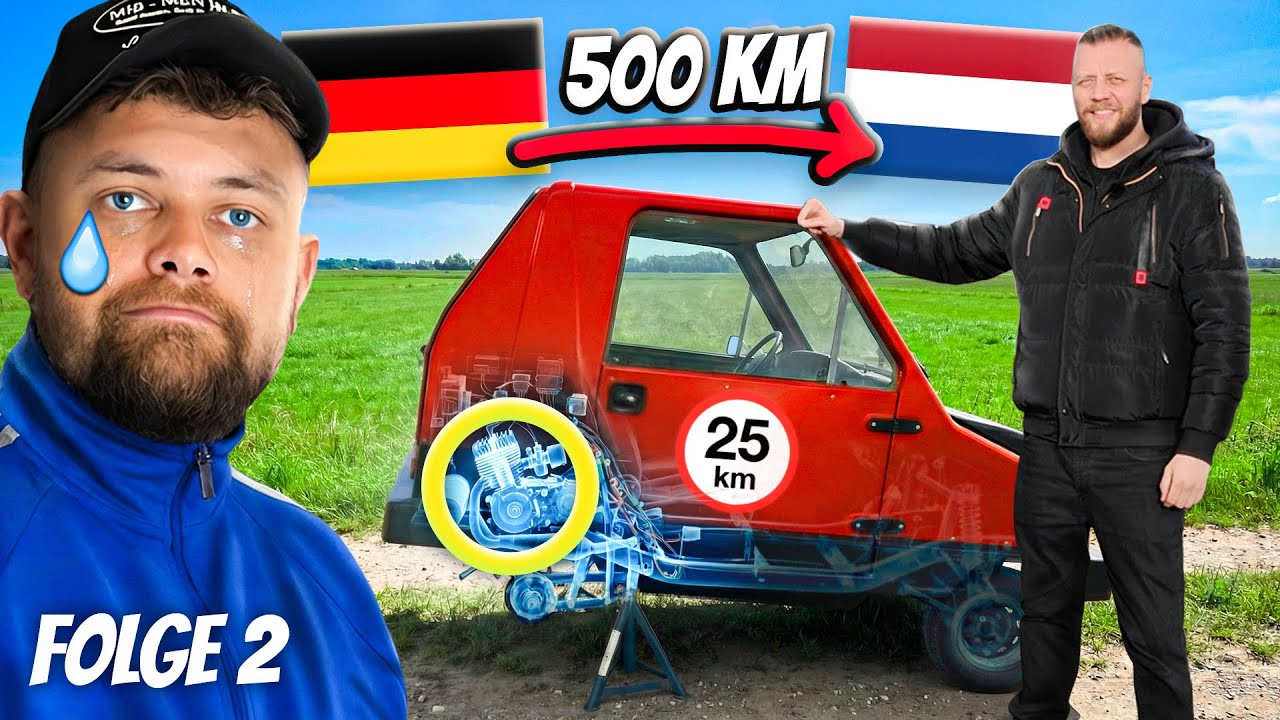 Das kleinste Auto der Welt gekauft - und direkt zerstört (Roadtrip in Gefahr)