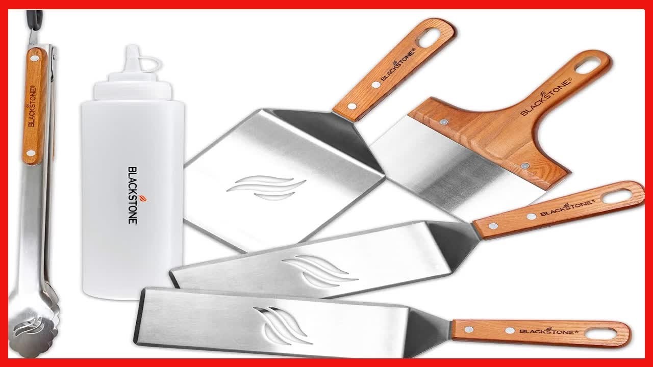 Blackstone 6-Piece Deluxe Griddle Spatula Kit: Essential Tools for Perfect Grilling