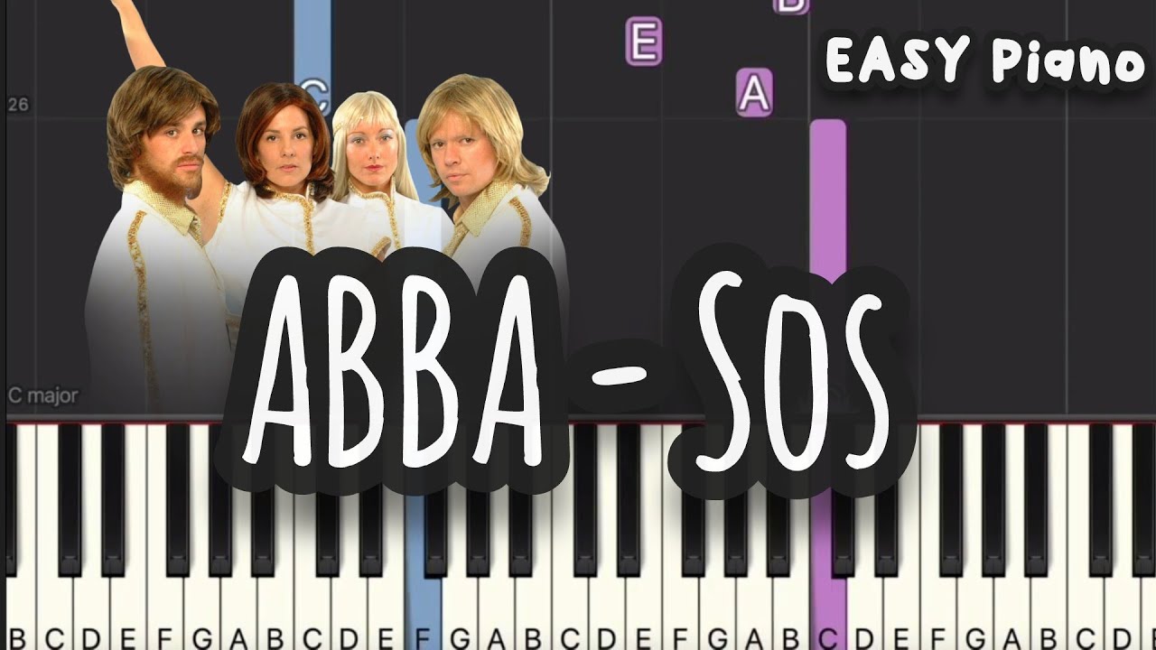 ABBA - SOS (Easy Piano, Piano Tutorial) Sheet