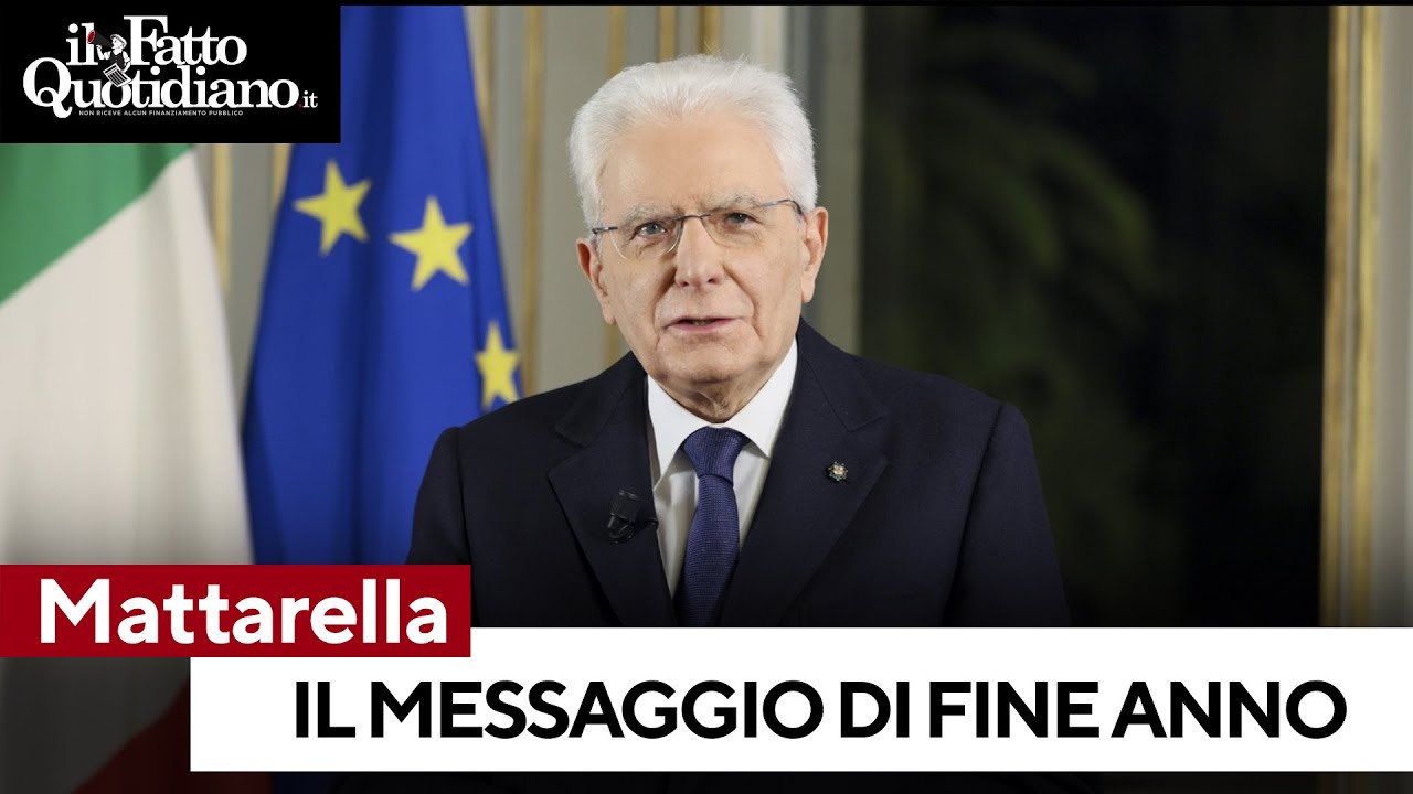 Messaggio di fine anno del Presidente della Repubblica Sergio Mattarella