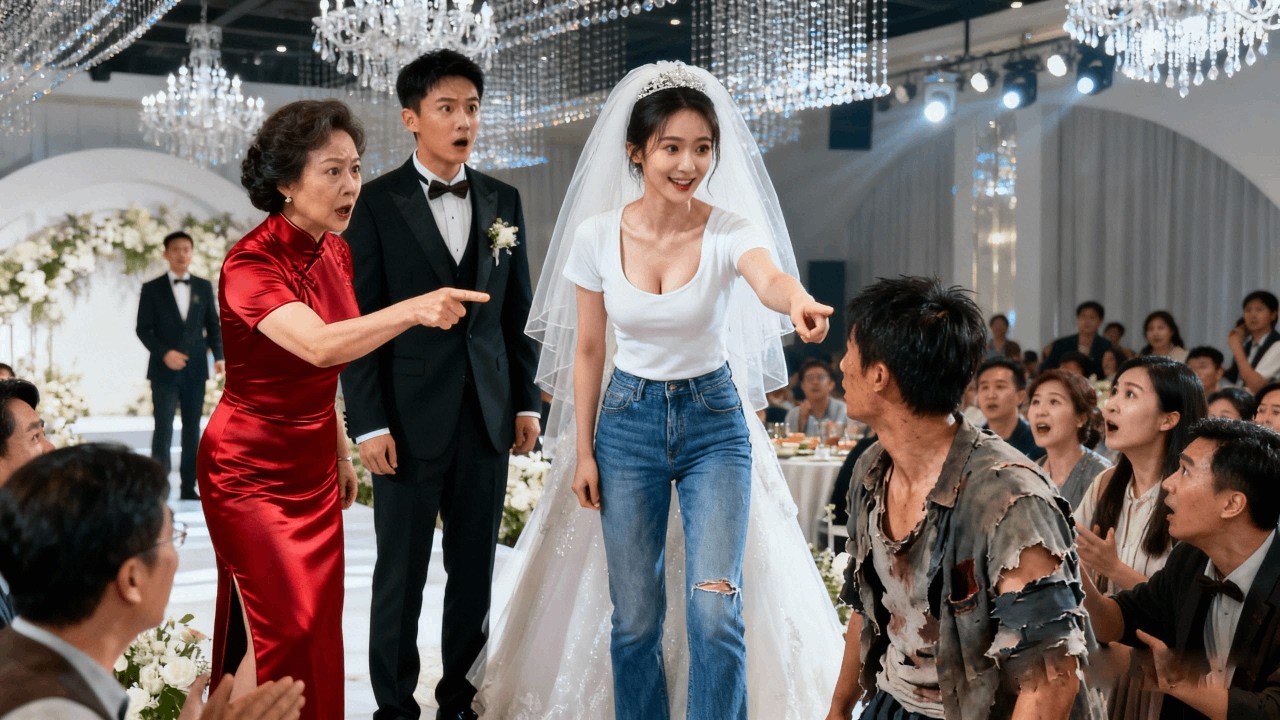 養女被十萬塊錢賣給富豪當老婆，她卻當場悔婚指著台下的窮小子要跟他結婚，怎料窮小子是全球首富，身份揭曉眾人驚呆，美女直接逆襲豪門太太！#逆袭爽剧#drama#美女【cyhd】#Hot