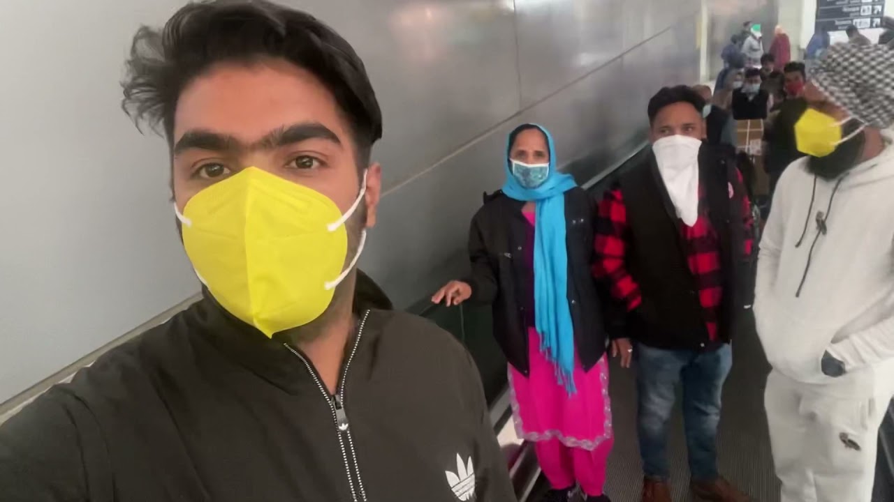 India 🇮🇳 to Canada 🍁 || Bangla Sahib Gurduwara || Delhi Airport || Rash & Noor || Student 🧑‍🎓
