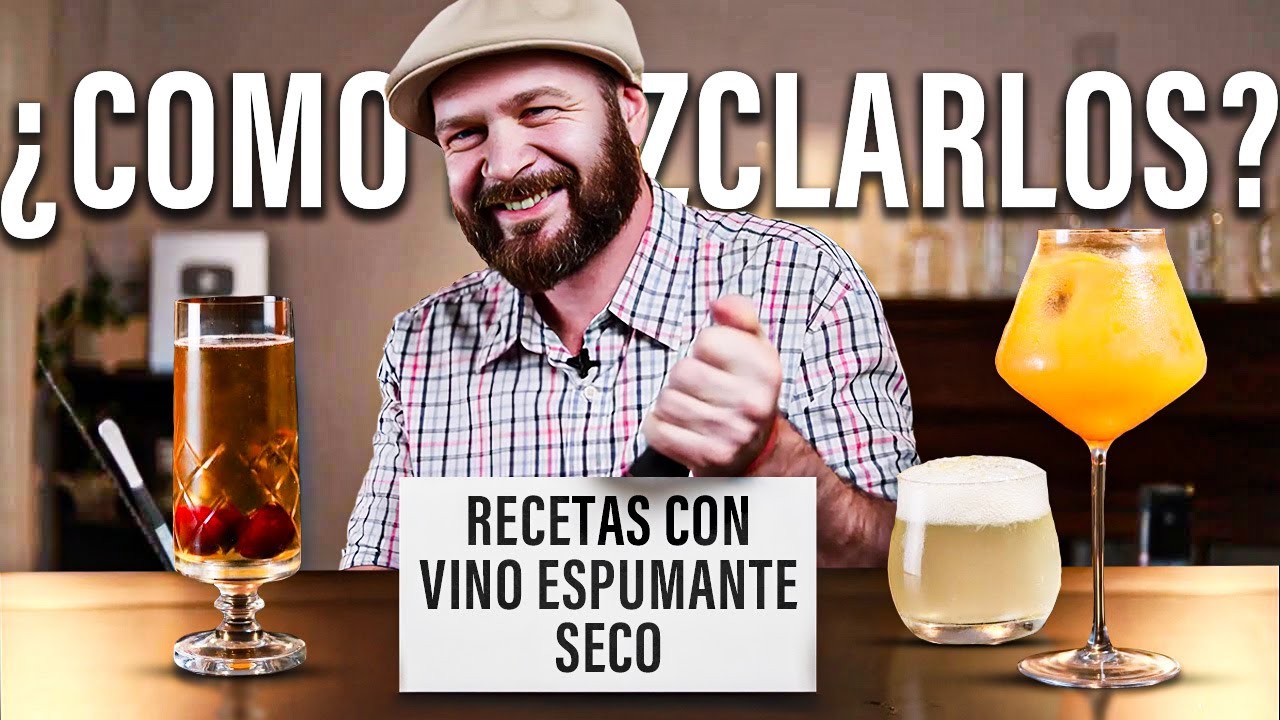 3 Cocteles con Vino Espumante Seco