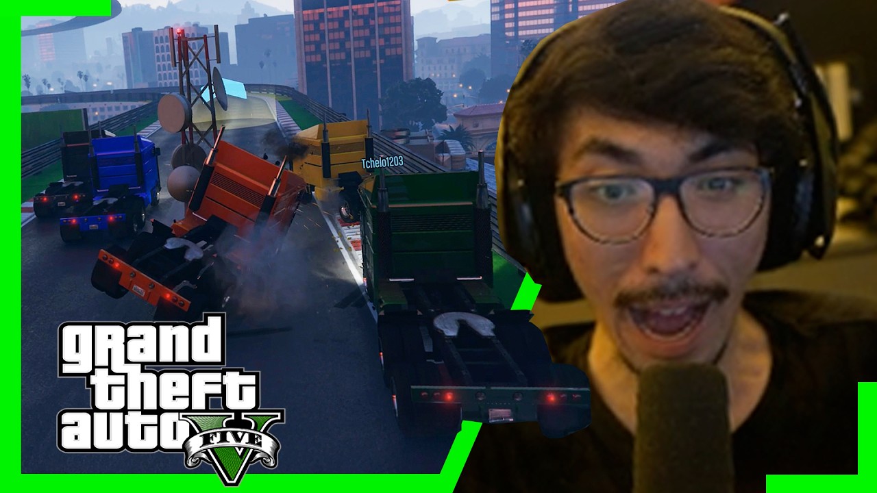 VOCÊ VAI FICAR ESTÁTICO COM ESSE VÍDEO! - GTA V Corridas Malucas #559