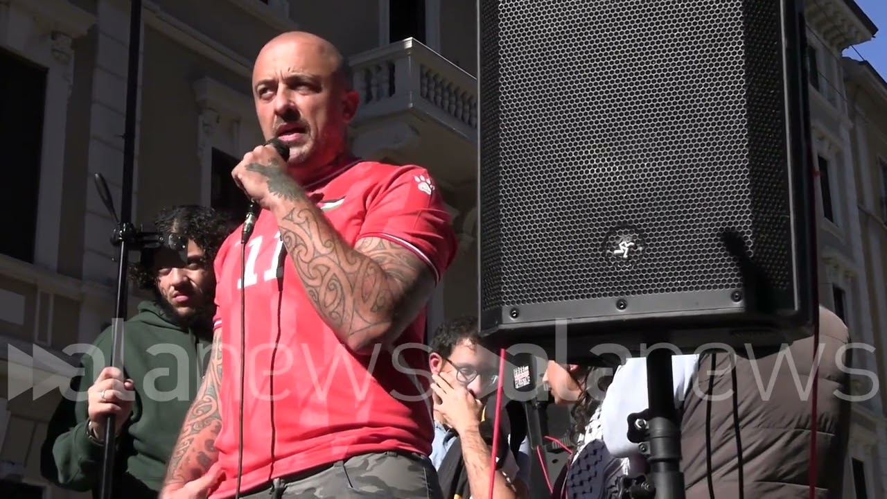Chef Rubio al 51mo corteo pro Palestina a Milano: 