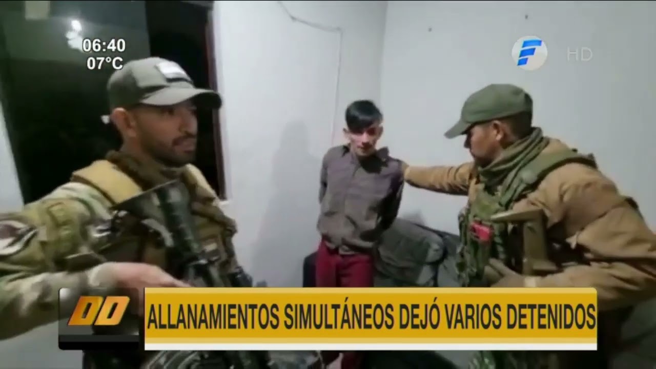 Allanamientos simultáneos en Asunción y Central