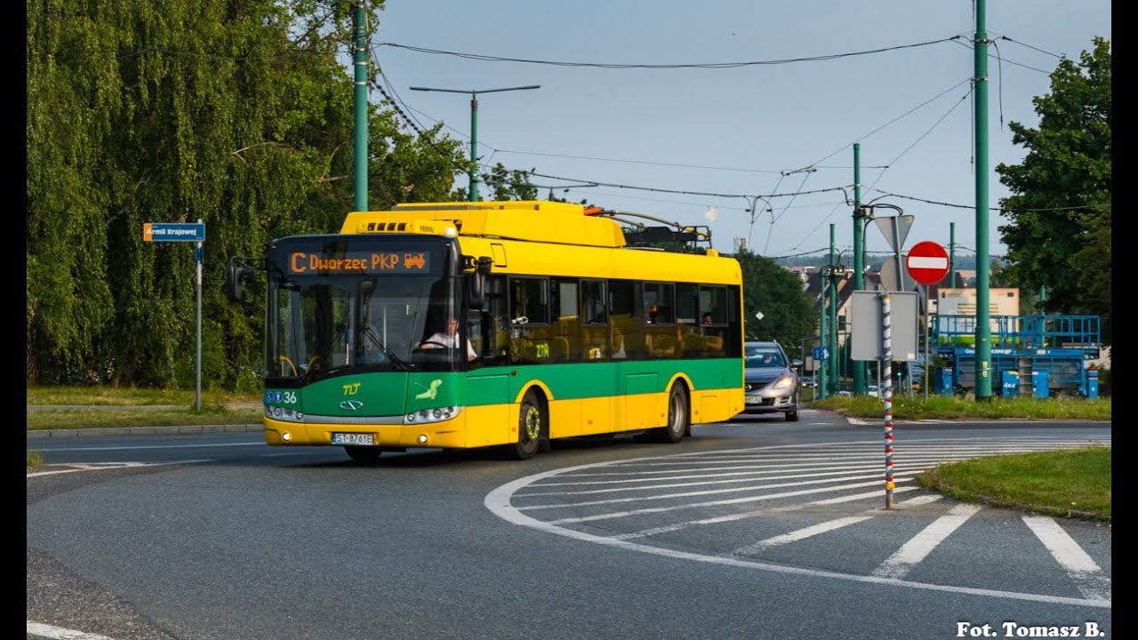 TLT Tychy | Solaris Trollino 12MB #4936 | Linia A (przejazd)