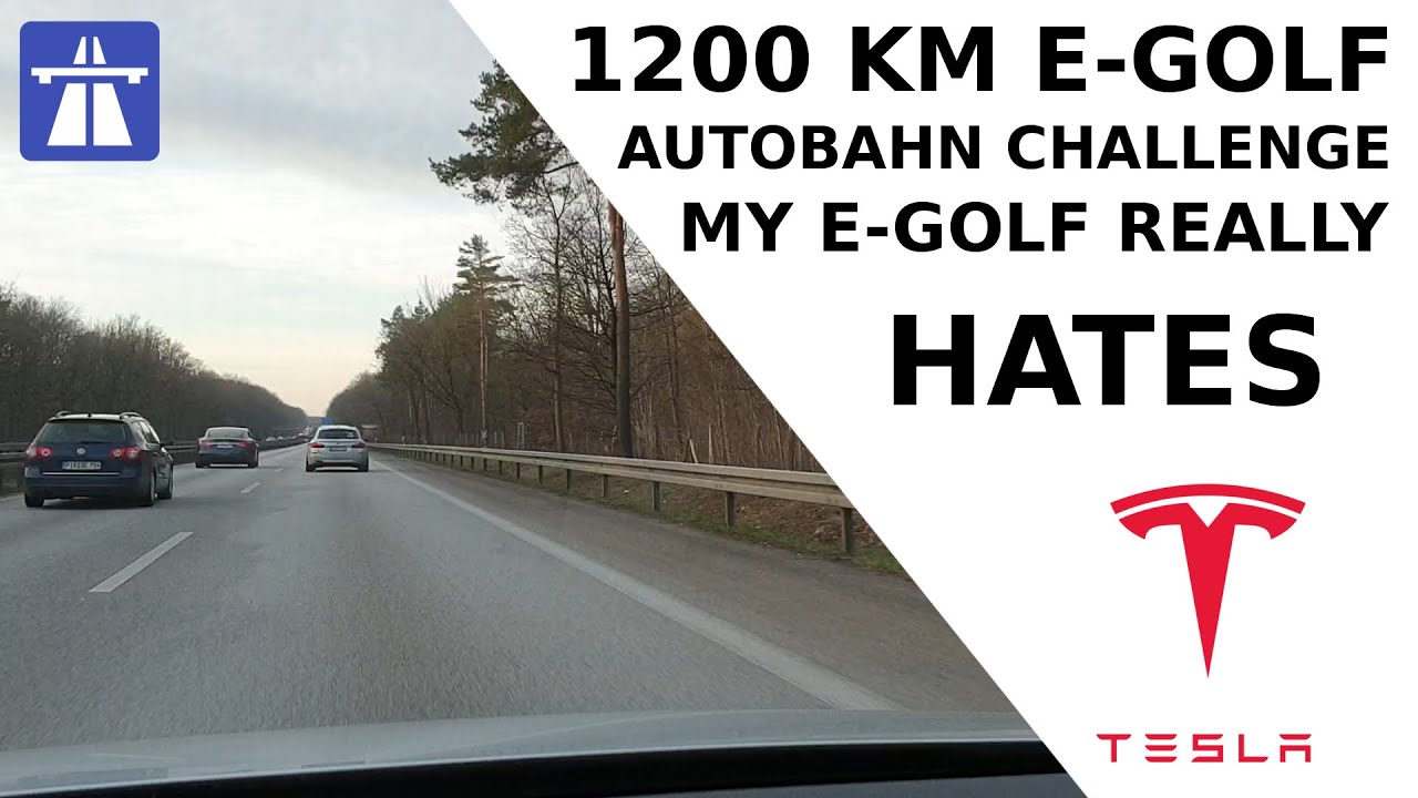 WeShare VW E-Golf 1200 km Autobahn Challenge - Fast Charging Situation In Germany 2020