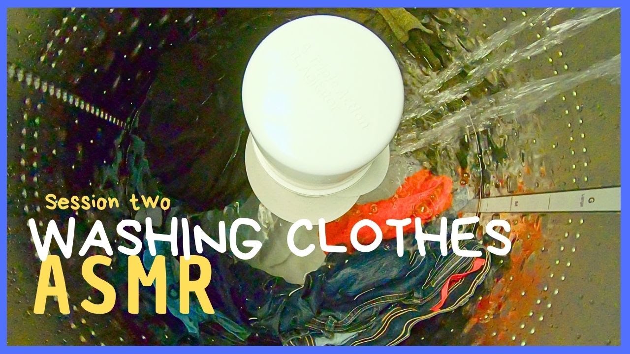 Soothing Inside View of a Washing Machine 🌀 | ASMR Laundry Wash Cycle in 4K