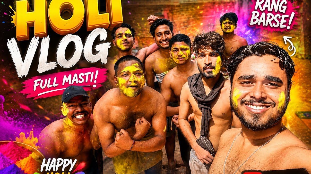 THE HOLI VLOG - Best Holi 🤩| UNLIMITED FUN 