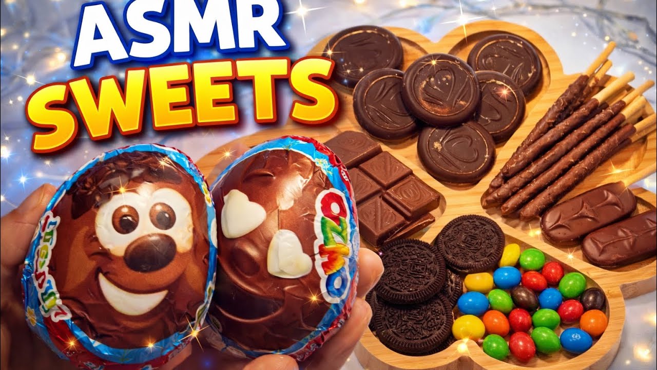 ASMR Chocolate & Candy Platter 🍫 | Relaxing Sweet Eating Sounds Enjoy relaxing ASMR sweet eating#rek