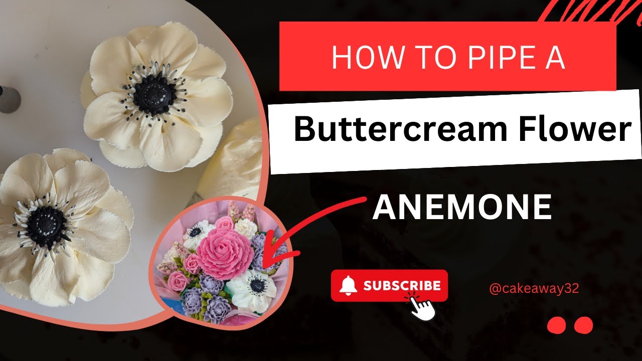 How to Pipe a Buttercream Flower - ANEMONE