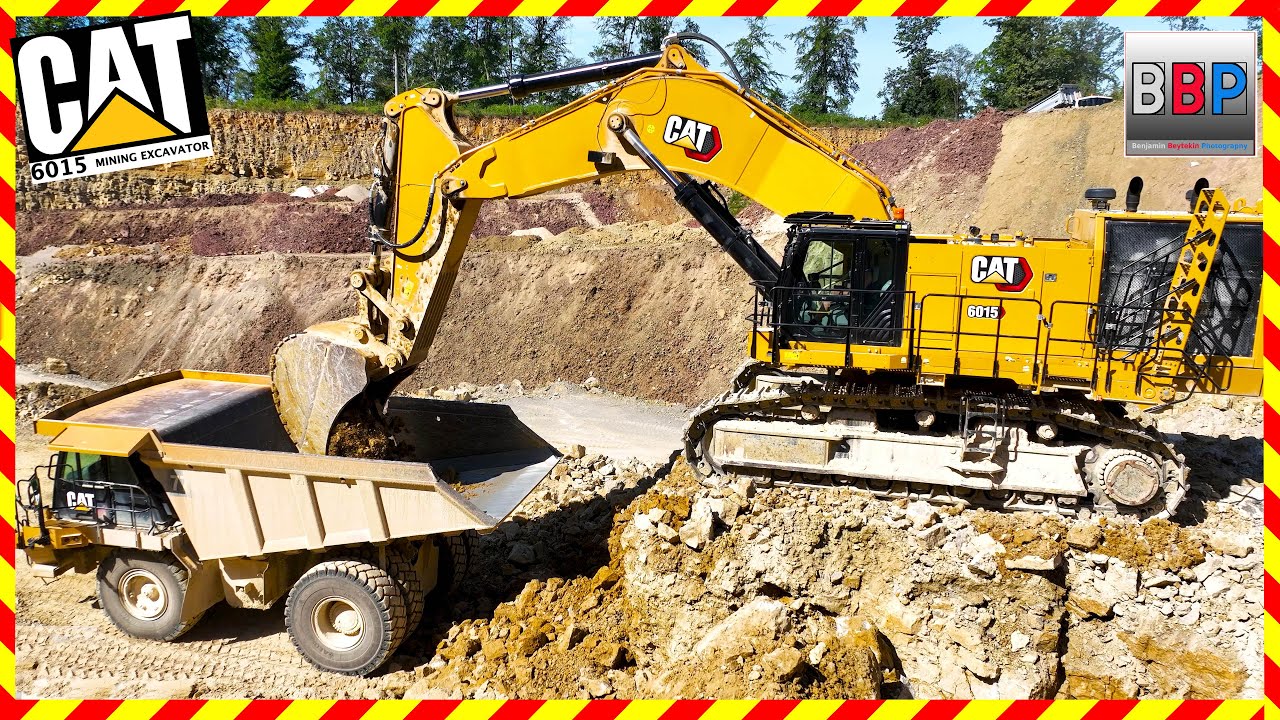 CAT 6015 & 775G, Quarry Work, Germany, 2024. #5 #caterpillar #mining