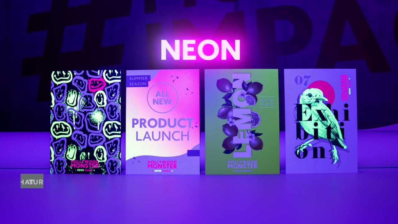 Neon Printing with swissQprint | High-Impact Fluorescent Ink by Hollywood Monster