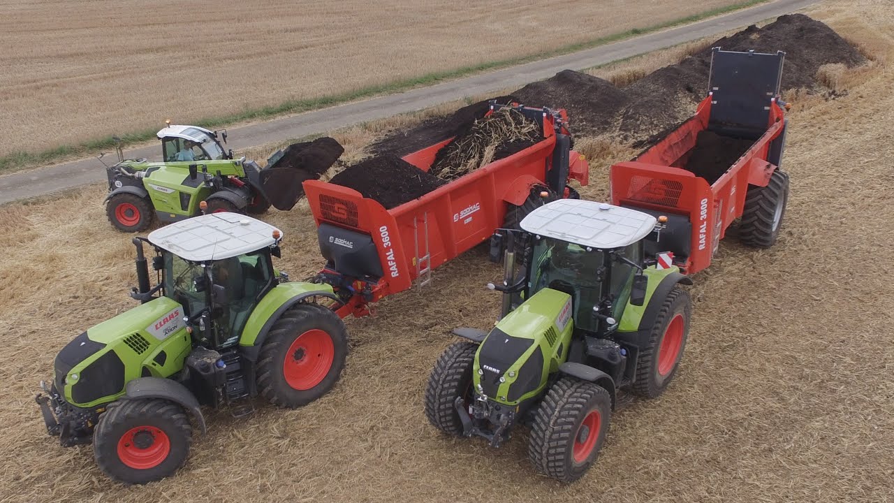 Journée épandage pour la SARL La Velennoise : 100% Claas / Sodimac