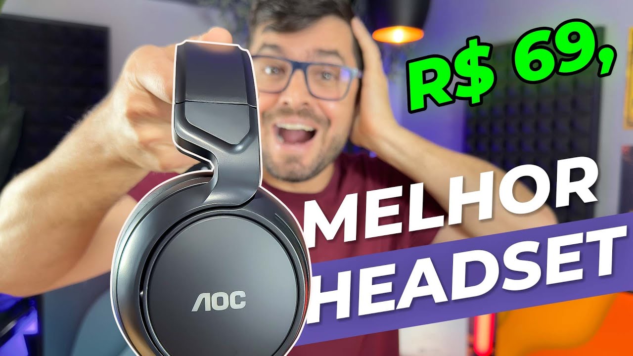 HEADSET GAMER Baratinho  de R$ 69,00 I AOC GH100 Será que Presta?