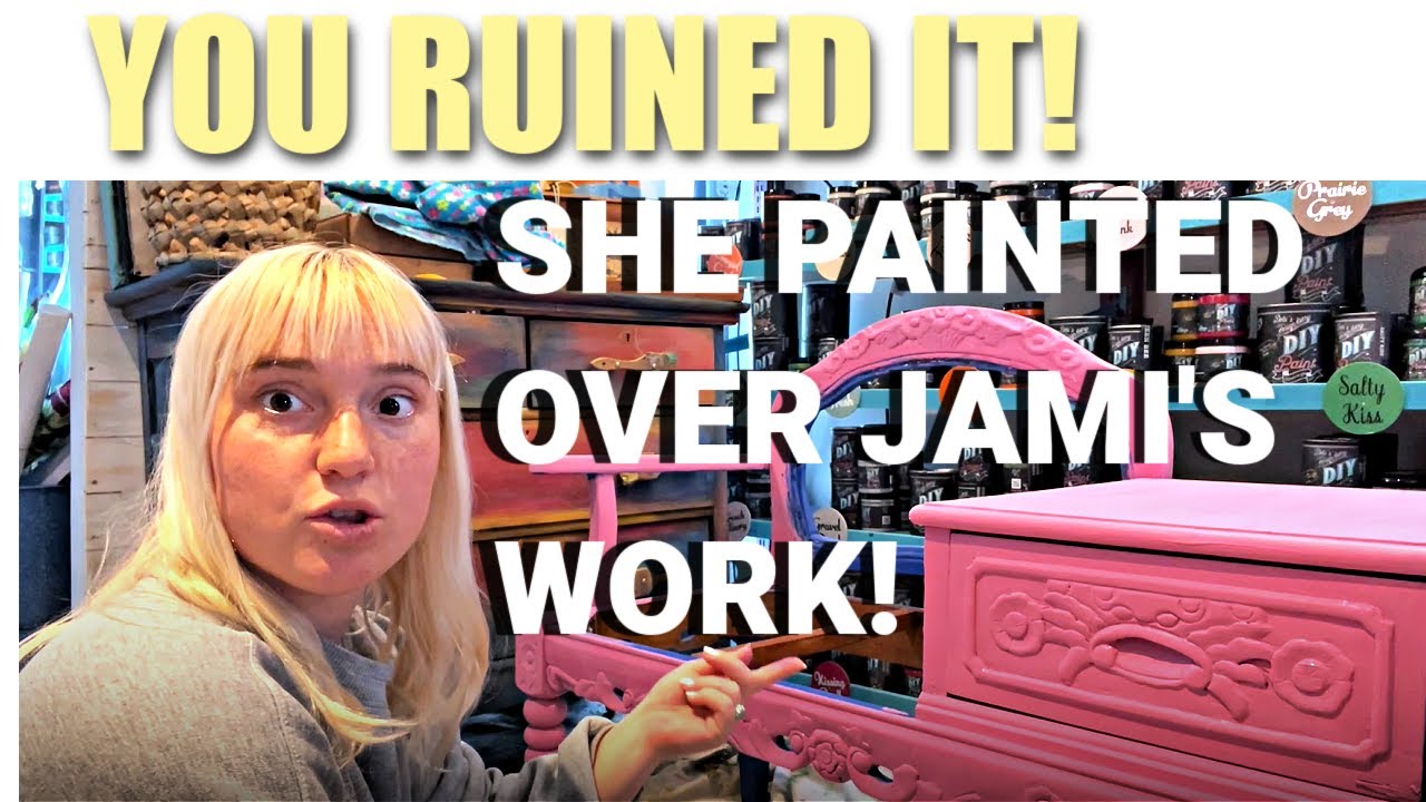 Painting over a previous project ( Elle repaints Jami's piece!)