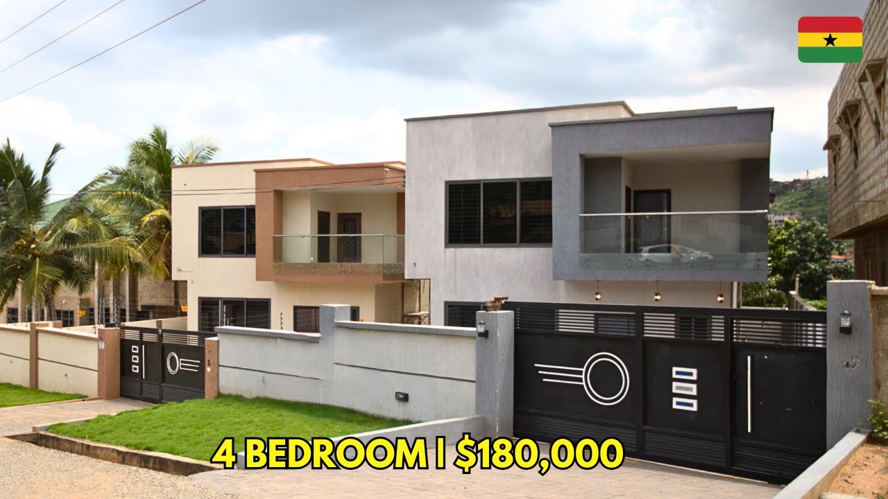 You Can Own This 4 Bedroom House In Accra, Ghana- Kwabenya | Building In Ghana #housetour