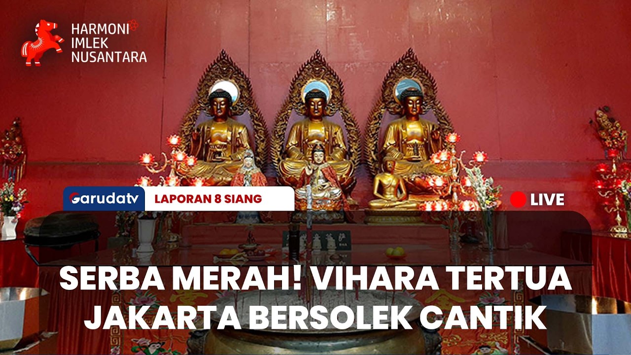 VIBE IMLEK 2577! Intip Cantiknya Vihara Dharma Bhakti Sambut Ribuan Umat Esok Hari!