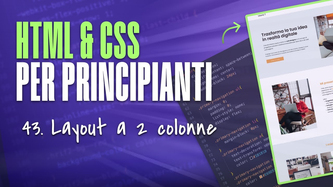 HTML e CSS per principianti: layout a 2 colonne ( media-left)