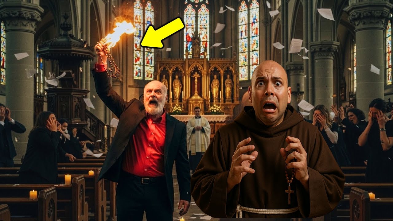 😱 Pastor EVANGÉLICO desafia o Frei Gilson e queima o terço… e paga um preço ALTÍSSIMO horas depois!