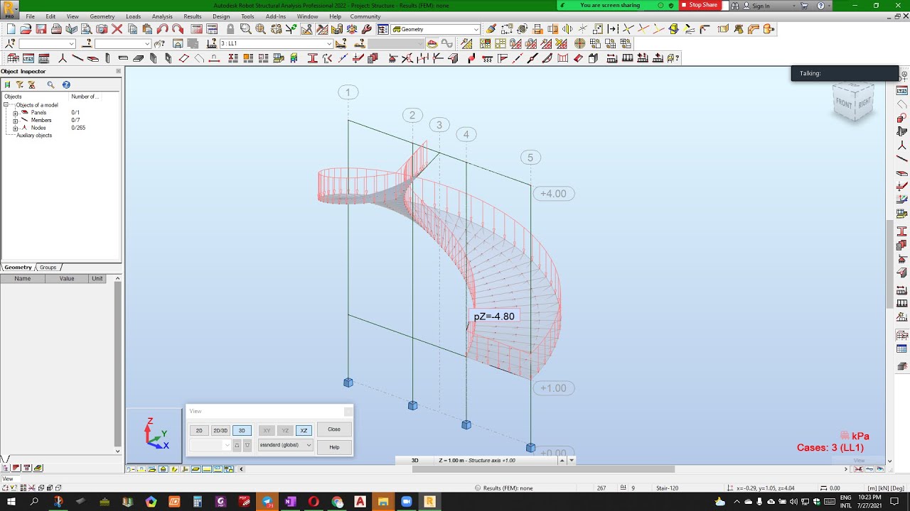02/03-Design Stair in Robot Structural Analysis
