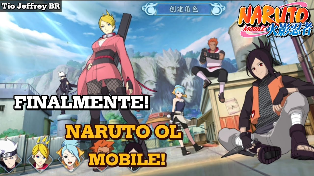 FINALMENTE! Gameplay Na Versão Mobile Do Nosso NARUTINHO | Naruto OL Mobile