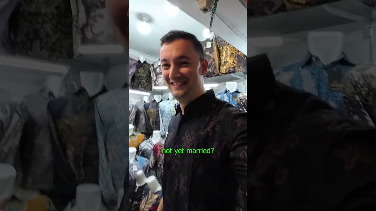 $13 Batik Shirt In Bandung, Indonesia 🇮🇩
