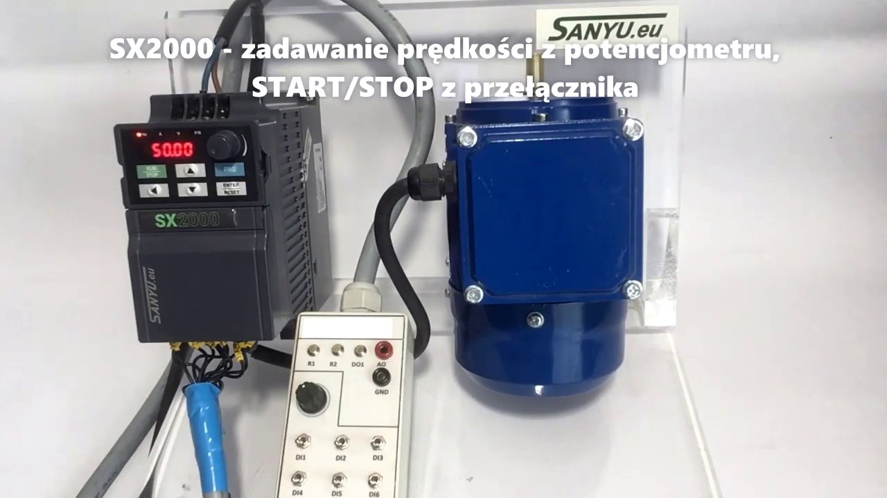 Sanyu SX2000 - zadawanie prędkości