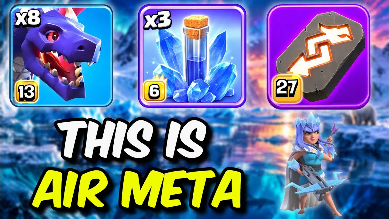 Я нашел МЕТА-стратегию воздушного спама для Легендарной лиги в Clash of Clans