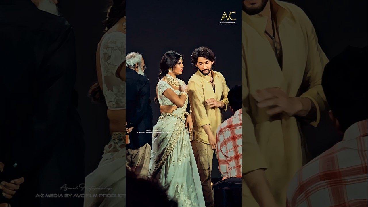 Mahesh Babu priyankachopra at  globetrotter Varanasi launch ssrajamouli #maheshbabu #priyankachopra