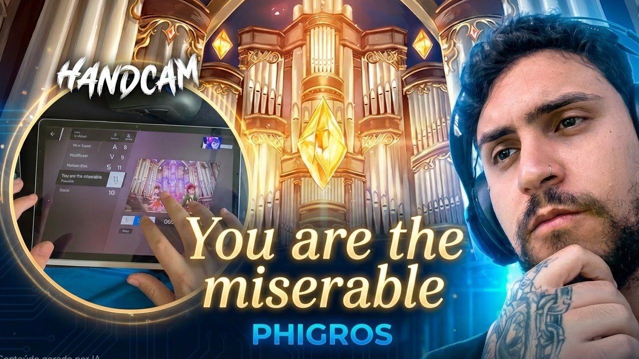 SOBREVIVI! You are the miserable (Phigros) - Handcam INSANA 🤯